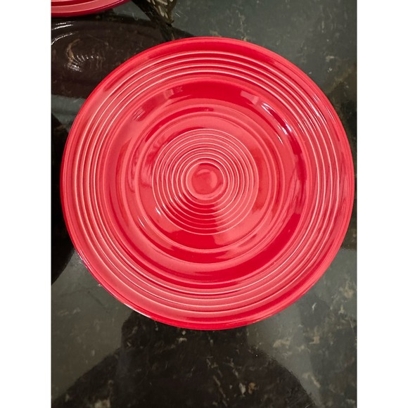 Tuxton Home Concentric Dinnerware Cayenne Red-4 Piece Place Setting - Picture 4 of 8